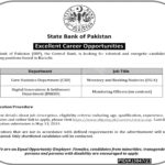 State Bank Of Pakistan SBP Latest Career Opportunities 2024