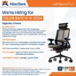 Allied Bank Cash Officer Jobs Fresh Graduates Batch 2024