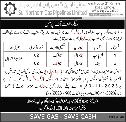 Advertisement For Sui Northern Gas Pipelines Limited Jobs 2023