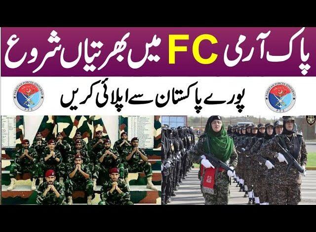 Frontier Corps FC Jobs November 2023 For Male & Female