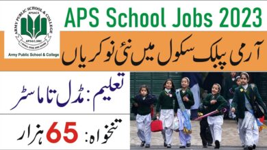 APS&C Army Public School & College Latest Teaching Staff Jobs 2023