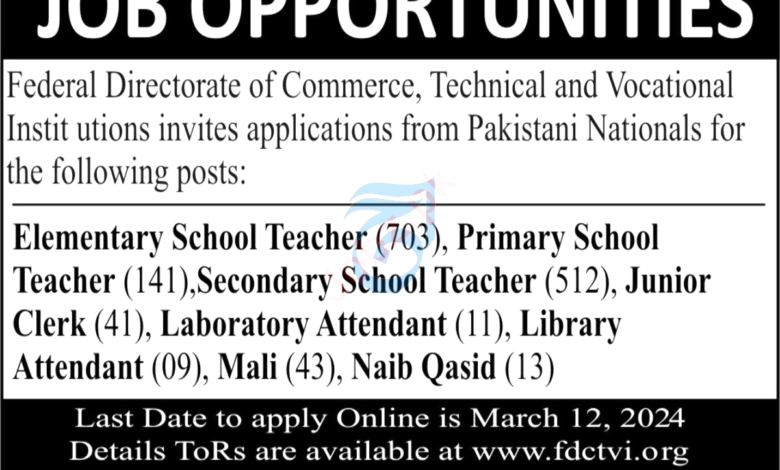 NAVTTC Islamabad Latest Job Opportunities 2024 Advertisement