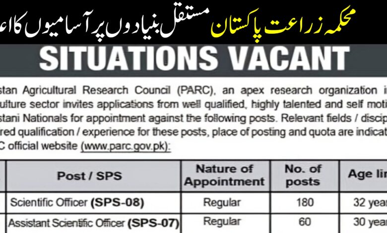 PARC Islamabad Latest Job Opportunities 2024