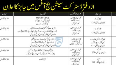 Office District & Session Judge Latest Employement Opportunities 2024