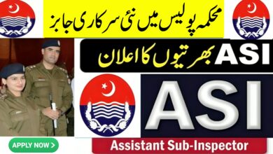 Assistant Sub Inspector ( ASI BPS-11 ) Jobs 2024