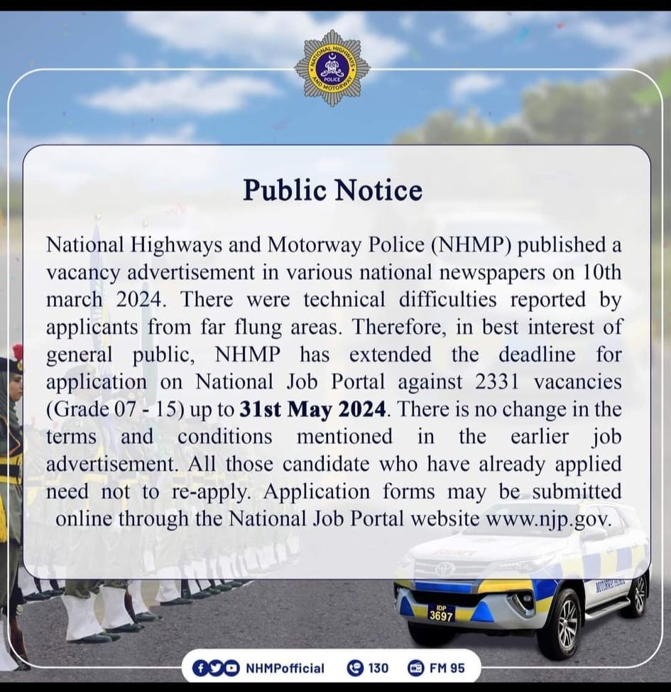 Advertisement Motorway Police Jobs