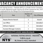 National Testing Service Pakistan NTS Islamabad Jobs 2024