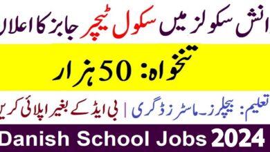Punjab Daanish Schools ( Teachers BPS-16 ) Jobs 2024