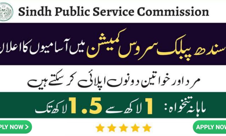 Sindh Public Service Commission SPSC Jobs 2024
