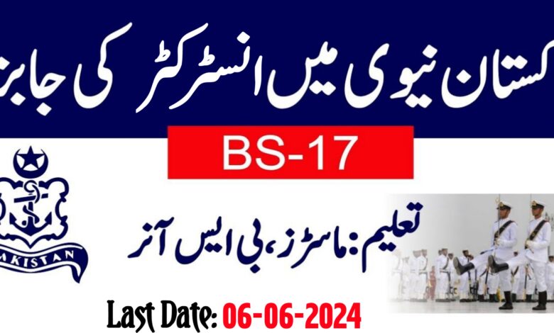 Pakistan Navy Instructor BPS-17 Jobs 2024