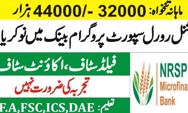 National Rural Support Programme NRSP Latest Jobs 2024