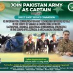 Pakistan Army Captain Jobs 2024
