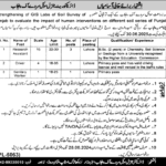 Punjab Irrigation Department Lahore Jobs 2024