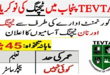 TEVTA Shujabad ( Visiting Teacher ) Jobs 2024