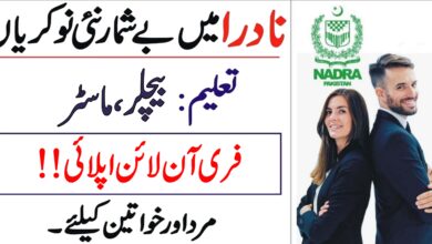 NADRA Islamabad Latest Career Opportunities August 2024