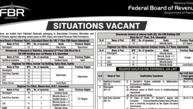 Federal Board of Revenue Customs Department Jobs 2024