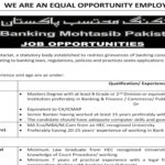 Banking Mohtasib Pakistan Karachi Career Opportunities 2024