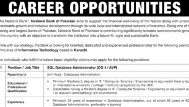 National Bank of Pakistan NBP Karachi Jobs 2024