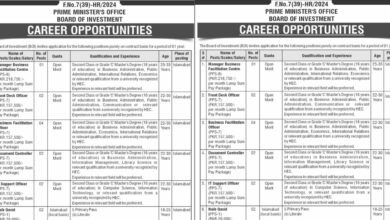 Prime Minister Office Board of Investment Career Opportunities 2024