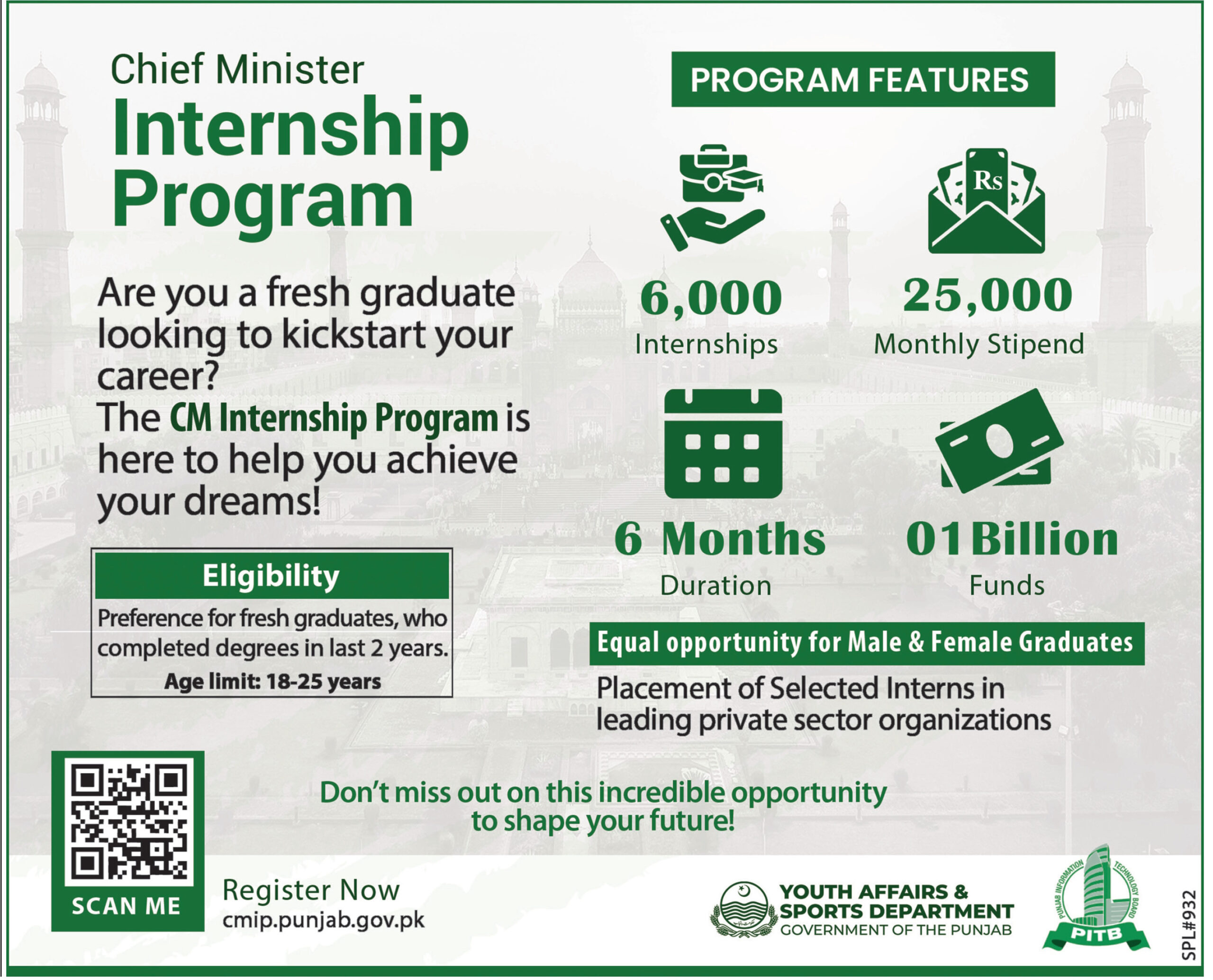 Chief Minister Punjab Internship Program 2024 