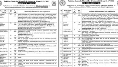 Pakistan Council of Scientific and Industrial Research PCSIR Islamabad Jobs 2024