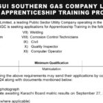 SSGC Apprenticeship Program Notice 2024