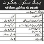 Public School Juglot Teaching Staff Latest Job Opportunities Notice 2024