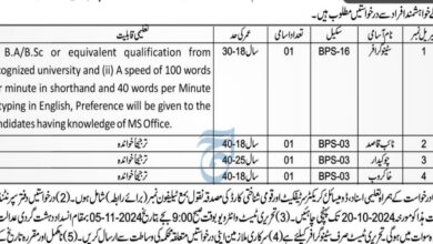 Anti Terrorism Court Jobs Notice 2024