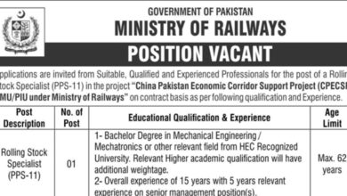 Ministry of Railways Islamabad Jobs Notice 2024