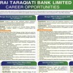 Zarai Taraqiati Bank Limited ZTBL Islamabad Jobs Notice 2024