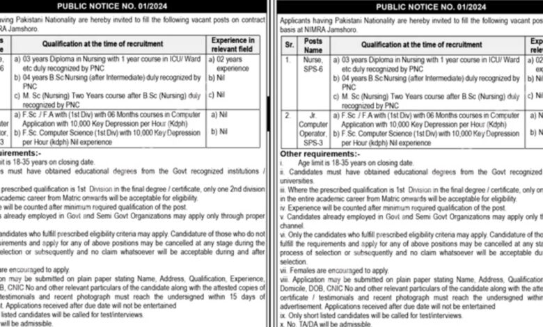 Pakistan Atomic Energy Commission PAEC Jobs Notice 2024