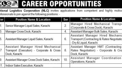 National Logistics Corporation NLC Karachi Jobs Announcement 2024