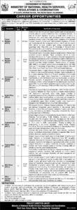 Ministry of National Health Services Regulations & Coordination NHSRC Islamabad Jobs Notice 2024