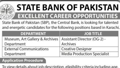 State Bank of Pakistan SBP Karachi Latest Jobs 2024