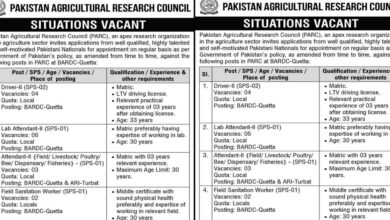 Pakistan Agricultural Research Council PARC Latest Jobs 2024