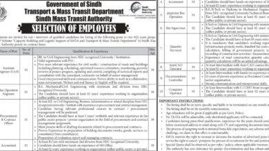 Transport & Mass Transit Department Karachi Latest Jobs Notice 2024