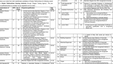 KPK Housing Authority Latest Vacancies Notification Oct 2024