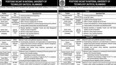 NUTECH Islamabad Jobs Notification 2024