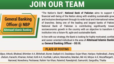 NBP Rawalpindi Jobs Notification Out