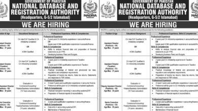 NADRA Islamabad Vacancies Notification Out 2024