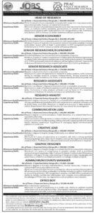 PRAC Karachi Vacancies Notice Oct 2024