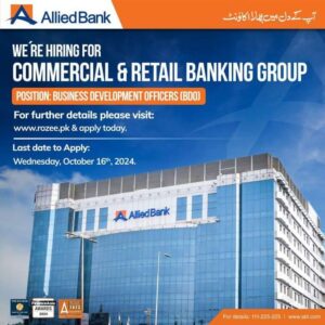 ABL Allied Bank Limited Latest Jobs October 2024