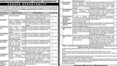 BWMC Latest Vacancies Notification 2024