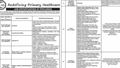 PPHI Sindh Jobs Notification November 2024