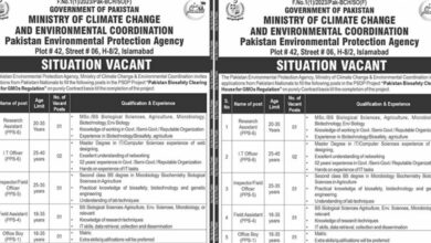 Ministry of Climate Change Islamabad Jobs Notification 2024