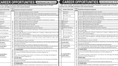 Public Sector Scientific & Technical Organization Rawalpindi Jobs 2024