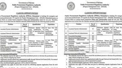 PPRA Islamabad Jobs Notification 2024