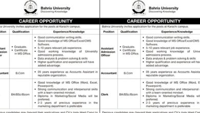 Bahria University Karachi Vacancies Notice 2024