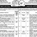 Transport & Mass Transit Department Lahore Jobs Notice 2024