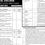 Ayub Medical College Abbottabad Vacancies Notification Out 2024